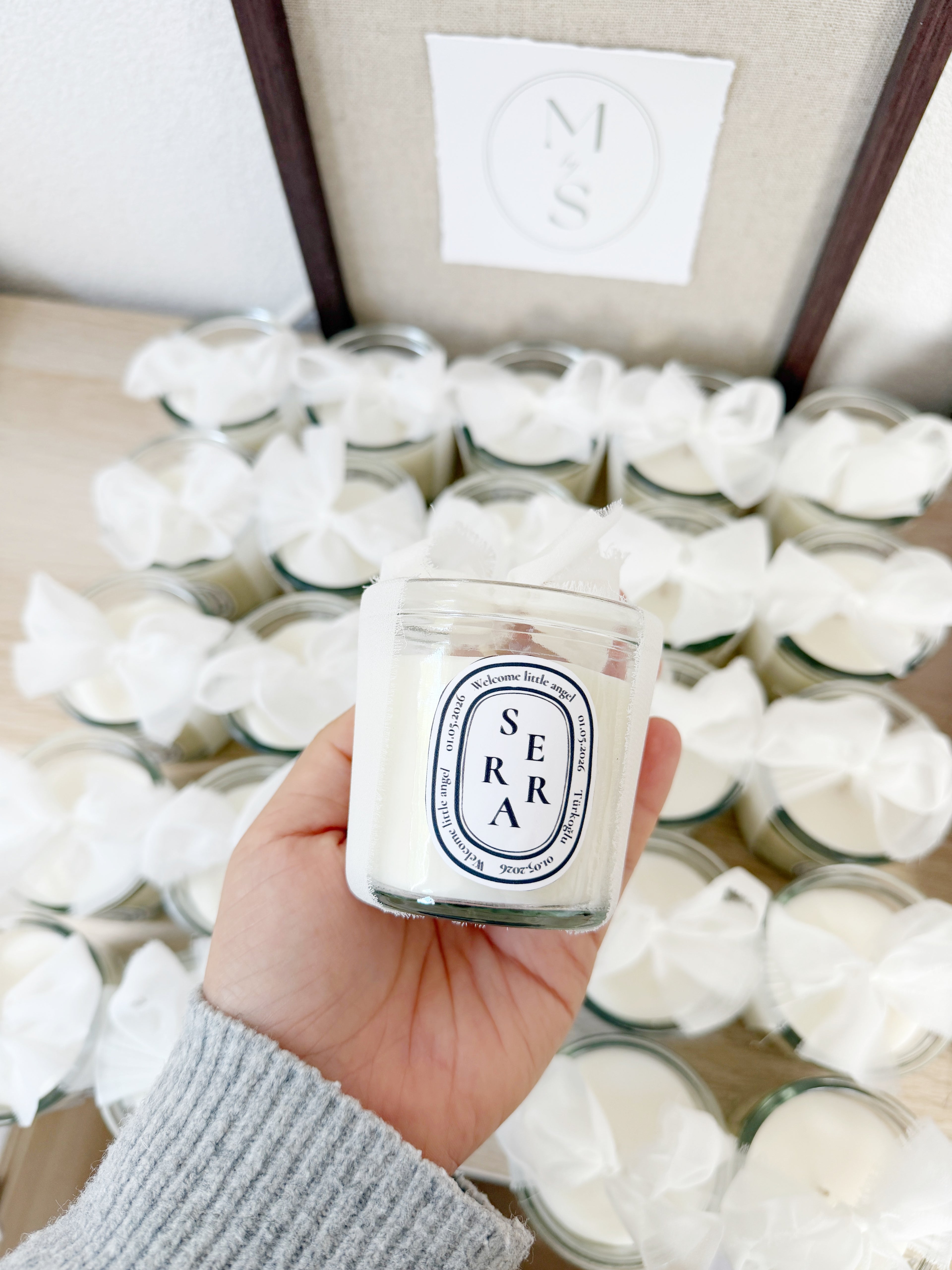 Personalized Candle Favor